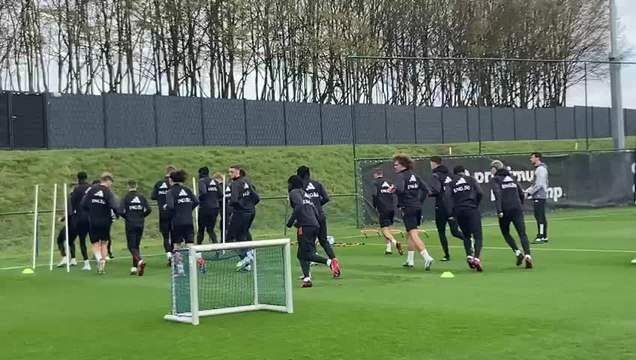 L'entraînement des Diables rouges avant d'affronter la Suède