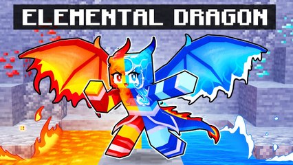 Playing as an ELEMENTAL DRAGON in Minecraft!