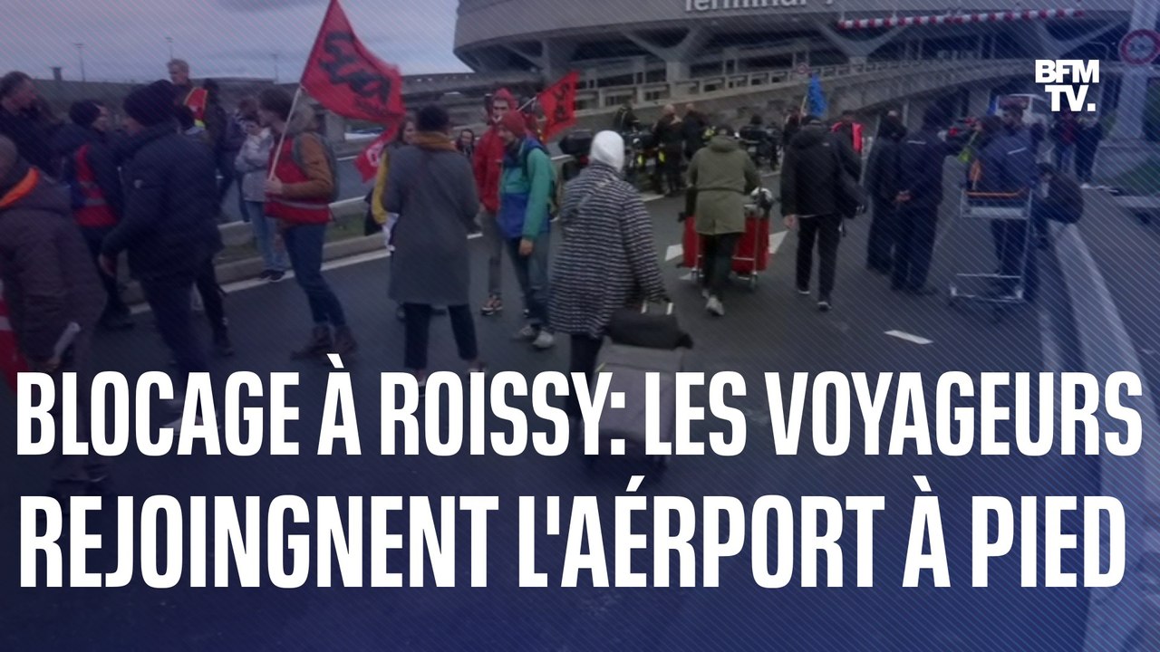 Blocage à Roissy: des voyageurs contraints de rejoindre l’aéroport à pied