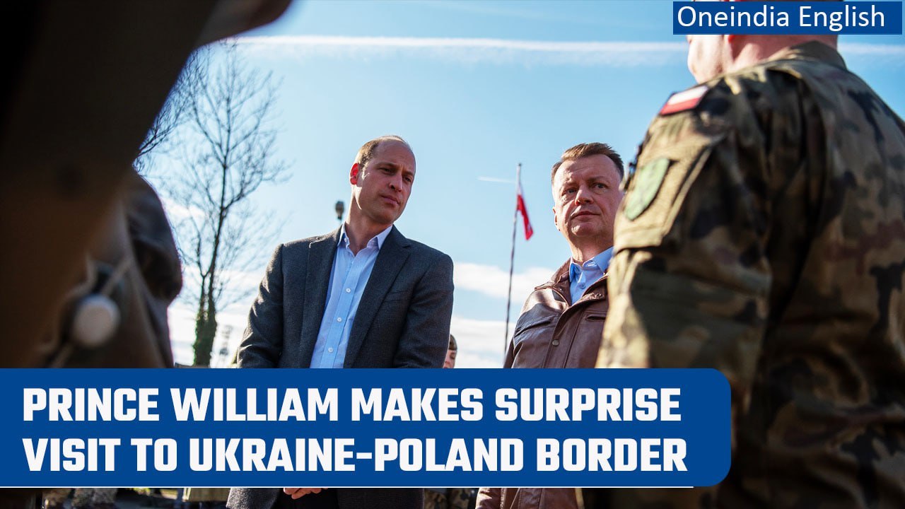 Prince William makes surprise trip to Poland bo...