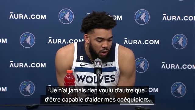 Timberwolves - Towns : Jamais rien voulu d'autre que d'être capable d'aider mes coéquipiers