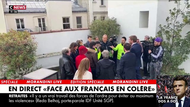 Face à la colère des Français - Echange tendu ce matin entre le député Robin Reda et le gilet jaune Jérôme Rodrigues: Gardez vos chèques, gardez votre assistanat au lieu de traiter les Français de fainéants ! - Regardez