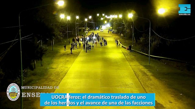 UOCRA feroz, el dramático traslado de uno de los heridos y el avance de una de las facciones