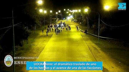 UOCRA feroz, el dramático traslado de uno de los heridos y el avance de una de las facciones