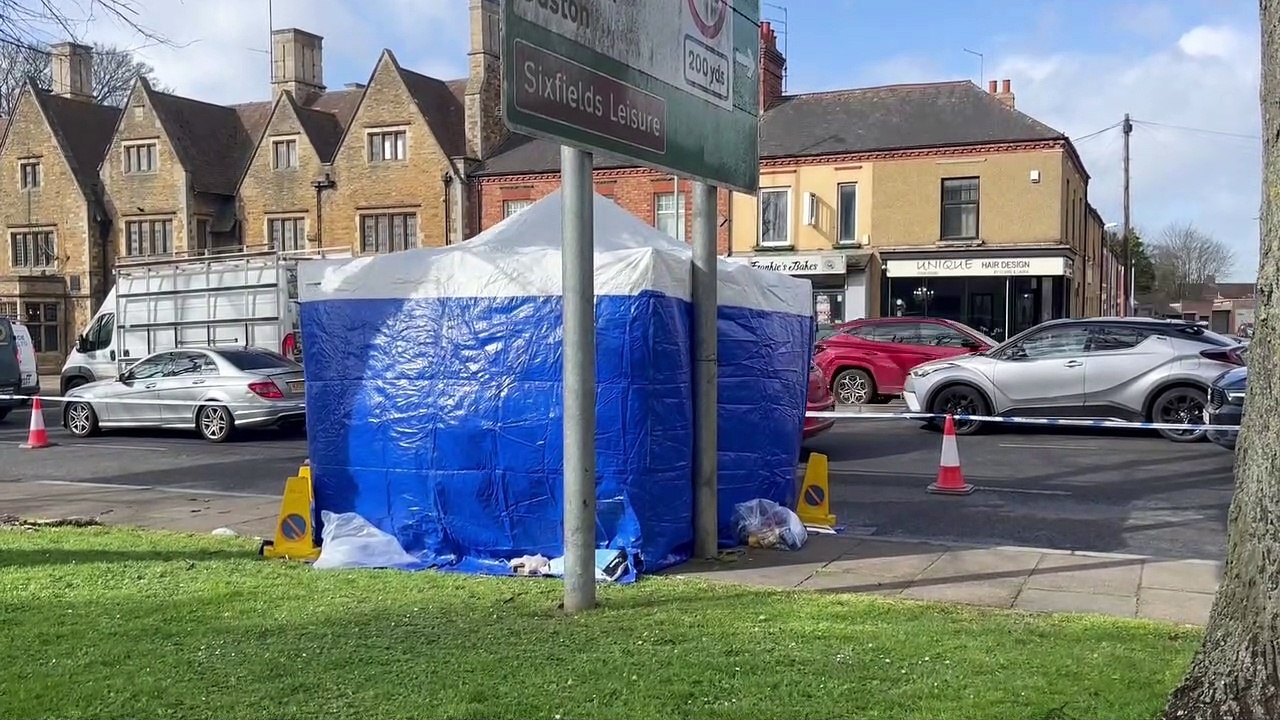 Four people including two teenagers aged 14 and 16 arrested after 16-year-old boy is stabbed to death in Northampton