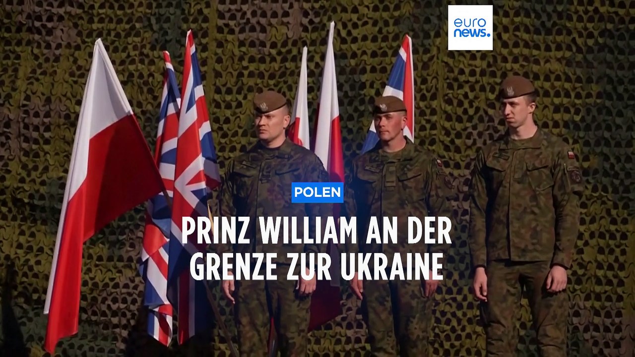 Gemeinsam die Ukraine unterstützen: Prinz William (40) in Polen