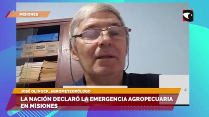 La nación declararó emergencia agropecuaria en Misiones