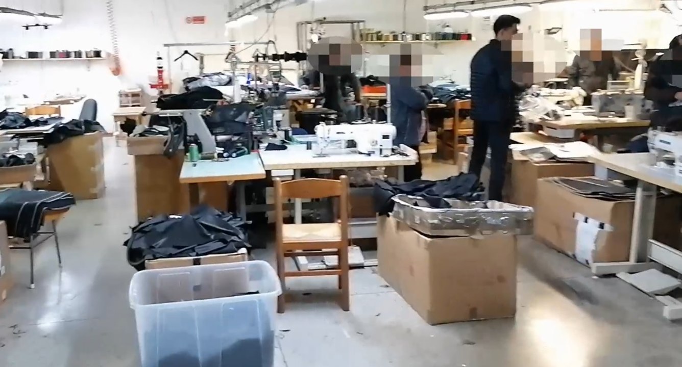 Laboratorio tessile con dipendenti extracomunitari in nero e clandestini: blitz dei finanzieri (23.03.23)