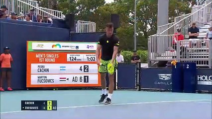 Cachín no pudo con Fucsovics y quedó eliminado