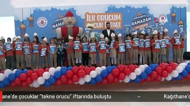 Kağıthane'de çocuklar tekne orucu iftarında buluştu