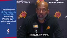 Suns coach Williams slams officials for free throw disparity