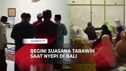 Momen Salat Tarawih di Bali yang Berbarengan dengan Nyepi