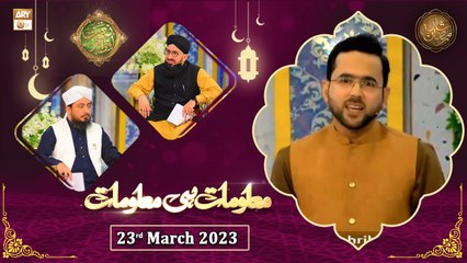 Naimat e Iftar - Maloomat hi Maloomat - Shan e Ramzan - 23rd March 2023 - ARY Qtv