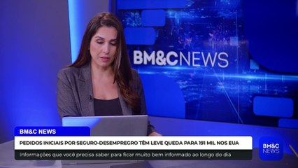 PEDIDOS INICIAIS POR SEGURO-DESEMPREGRO TÊM LEVE QUEDA PARA 191 MIL NOS EUA