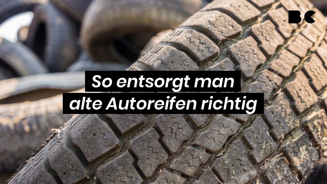 So entsorgt man alte Autoreifen richtig