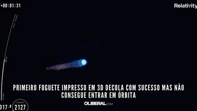 Primeiro foguete impresso em 3D decola com sucesso mas não consegue entrar em órbita