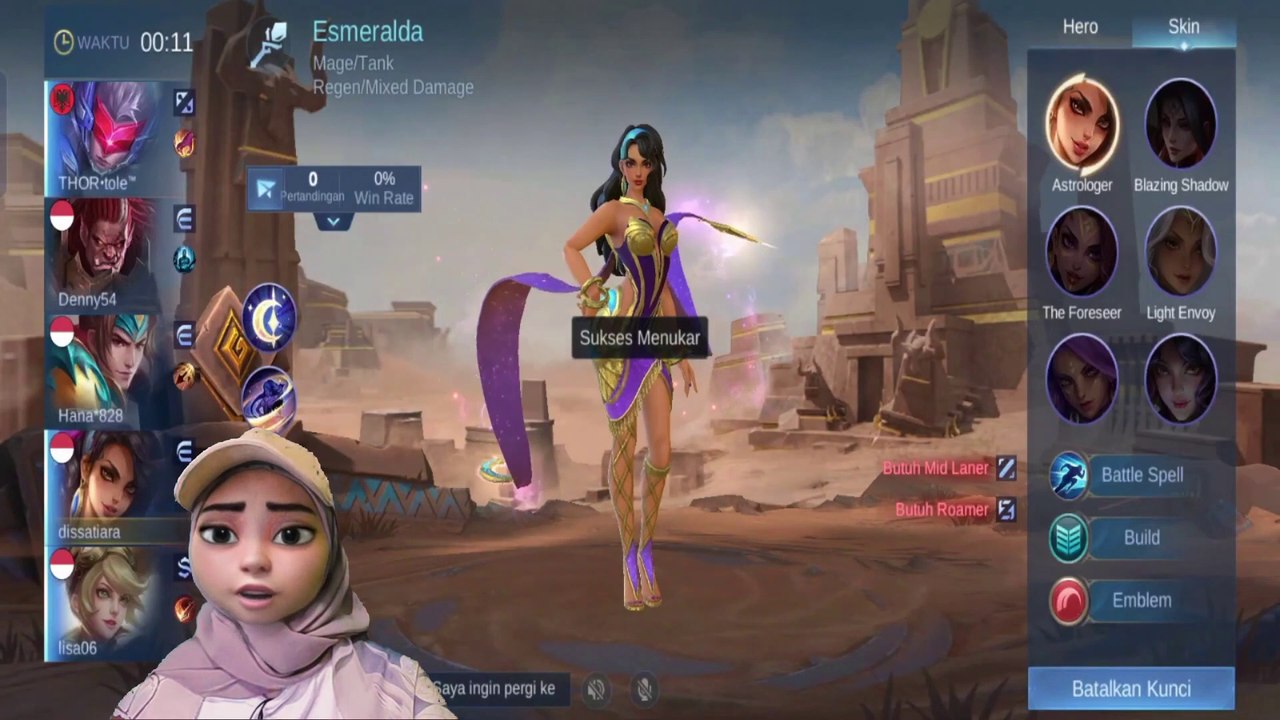 PERTAMA KALI PAKAI ESMERALDA, LANGSUNG OVER POWER‼️ CUMA PAKAI BUILD INI - Mobile Legends