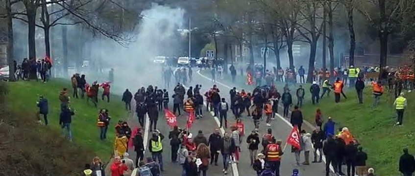 Manifestation contre la réforme des retraites à Metz le 23 mars