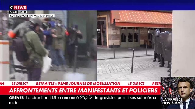 Les enseignes de fast-food Mcdonald's et Burger King attaqués boulevard de Sébastopol à Paris avec des cocktails molotov