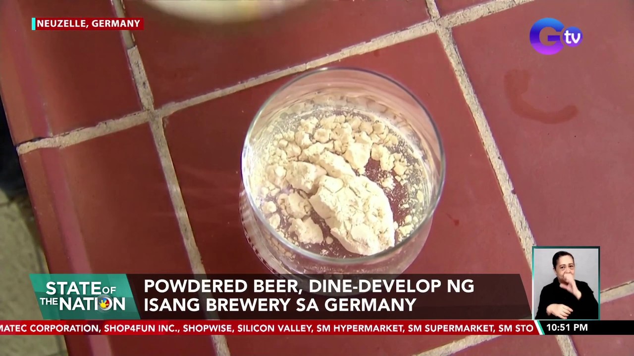 Powdered beer, dinedevelop ng isang brewery sa Germany SONA video