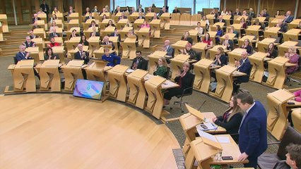 Nicola Sturgeon clashes with Douglas Ross at her last FMQs