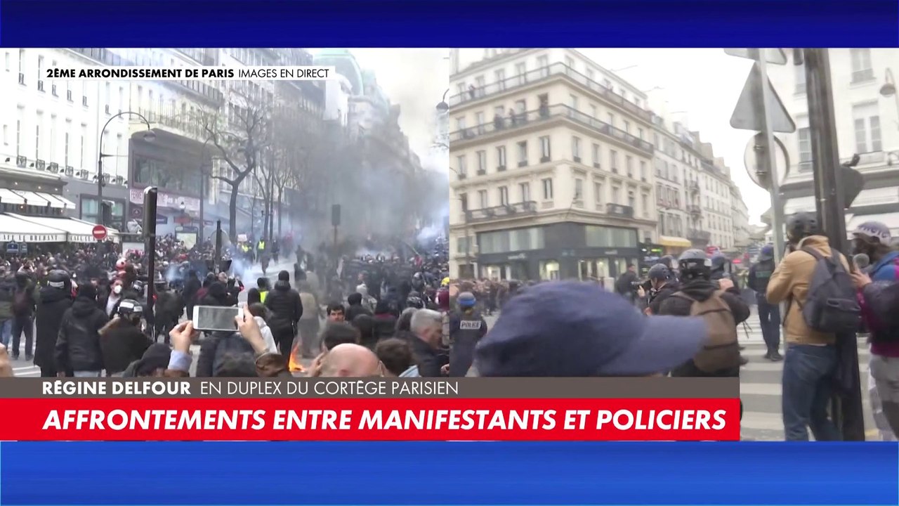 Affrontements entre manifestants et policiers
