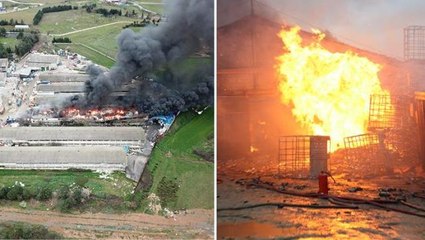 Kocaeli'de kimya fabrikasının deposunda yangın