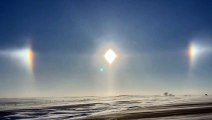 Three Suns Phenomenon Appears in Dakota Del Sur, USA