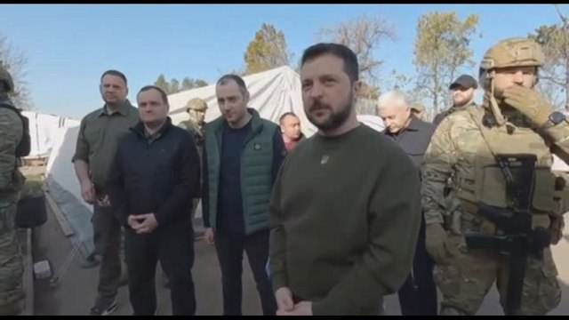 Zelensky nella regione di Kherson parzialmente occupata dai russi