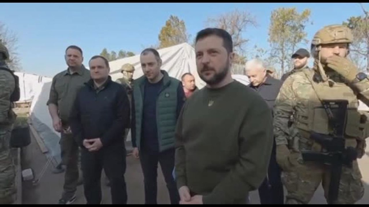 Zelensky nella regione di Kherson parzialmente occupata dai russi