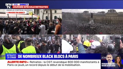 Paris: le black bloc qui se trouvait sur les Grands Boulevards a été dispersé par les forces de l'ordre