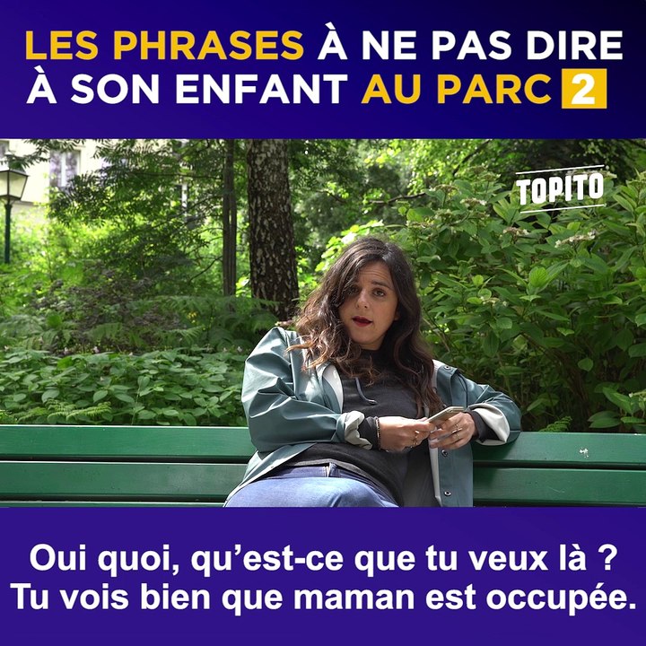Les phrases à ne pas dire à son enfant au parc