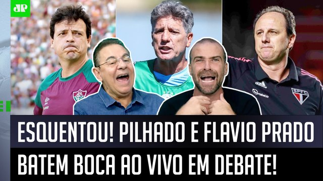 TRETA FORTE! É UMA PALHAÇADA VOCÊ FALAR que o Renato Gaúcho... Pilhado e Flavio Prado BATEM BOCA!