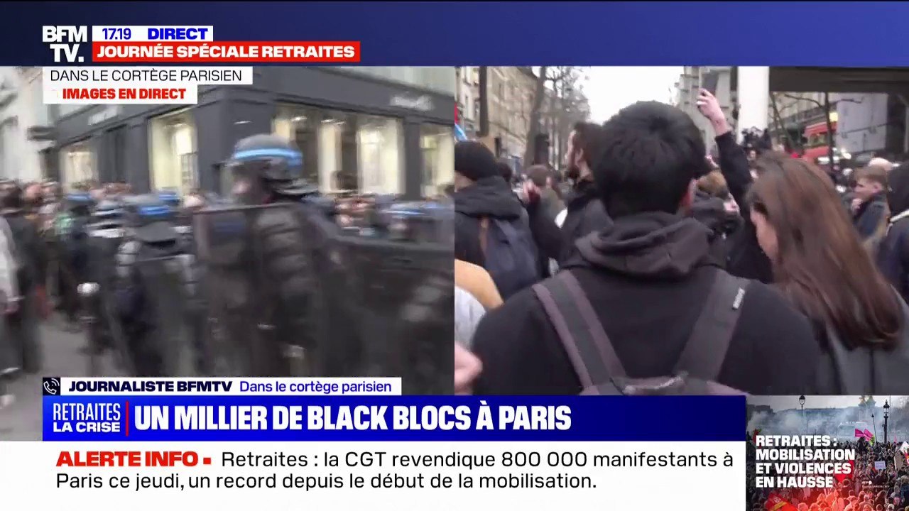 Paris: la préfecture de police évalue la présence d'éléments perturbateurs à un millier, 14 interpellations à cette heure