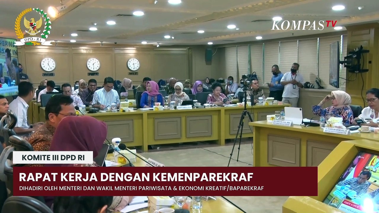 Raker Bersama Kemenparekraf, Komite III DPD RI Dukung Peningkatan Anggaran Sektor Pariwisata