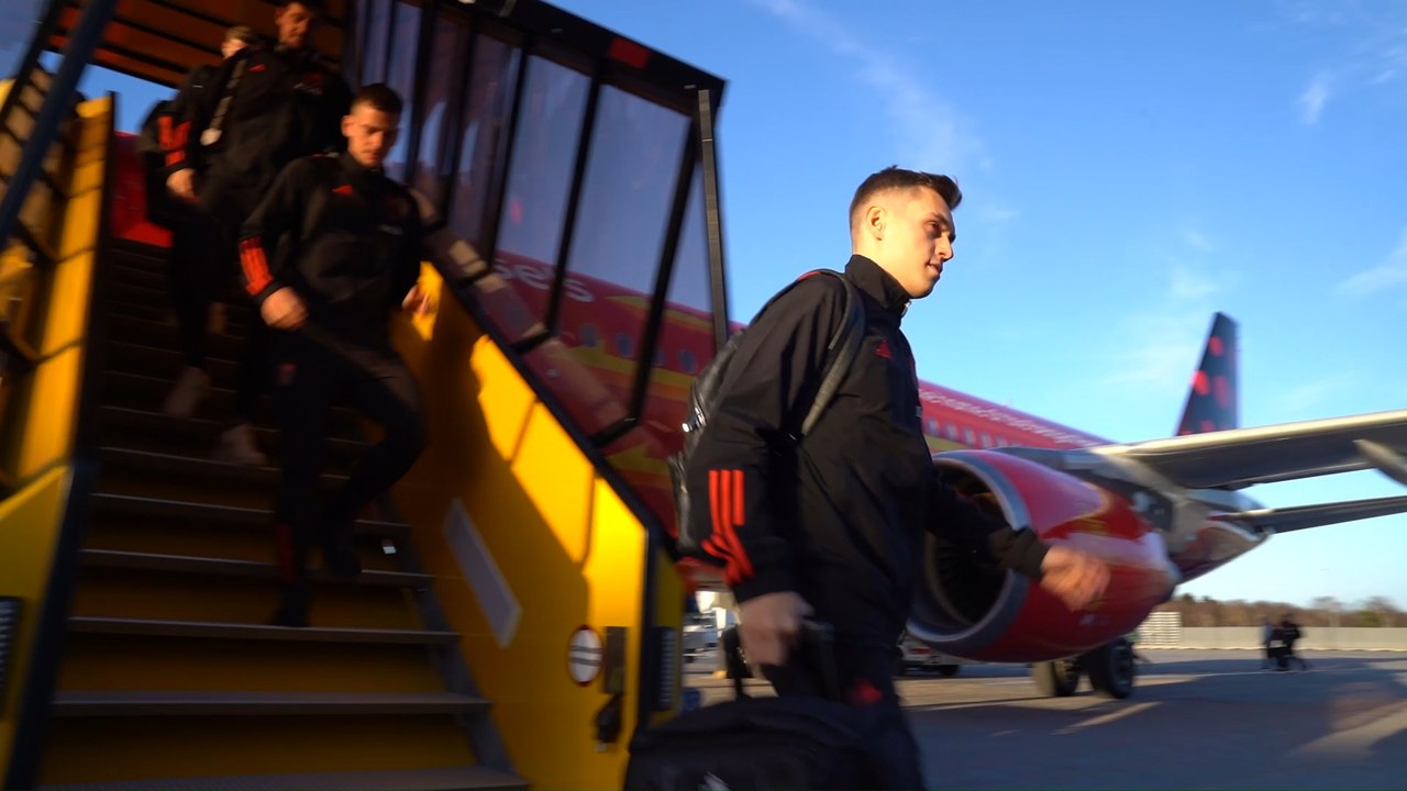 Les Diables rouges sont arrivés en Suède pour leur premier match de qualification pour l'Euro 2024