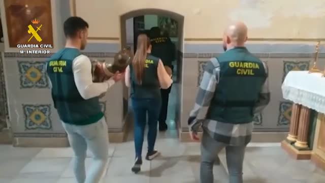 Resuelto el robo de una docena de figuras religiosas que fueron sustraídas de varias iglesias en Valencia