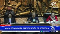 Alcalde provincial de Huaraz minimiza a regidora durante sesión del concejo