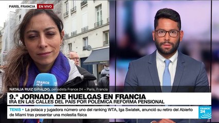 Informe desde París: tensión entre Policía y manifestantes durante huelga contra reforma