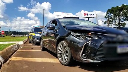 Acidente é registrado no Trevo da Portal