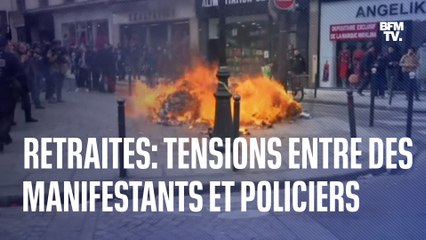 Des tensions dans la manifestation parisienne entre des casseurs et les forces de l'ordre