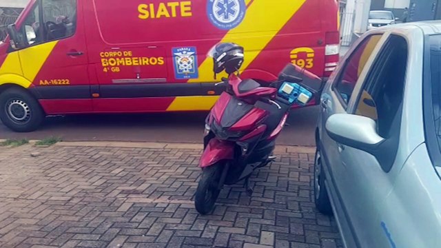 Motociclista sofre fratura na clavícula após acidente no Bairro Universitário