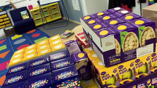 Easter Eggs delivered to Beacon View Primary Academy