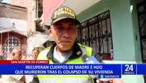 Hallan cuerpo de madre que cayó al Río Rímac junto a su hijo tras derrumbe de vivienda