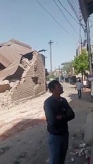 Hundreds of police and government staff are present at the action site