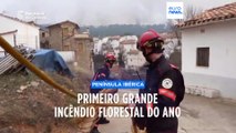 Primeiro grande incêndio florestal na Península Ibérica já arde há quatro dias