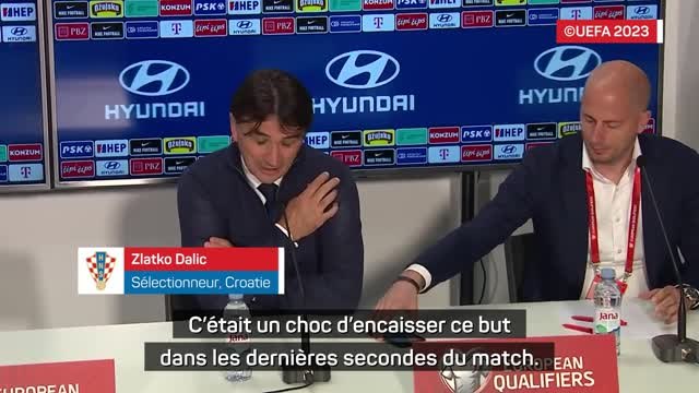 Croatie - Dalic : Un choc d'encaisser ce but dans les dernières secondes