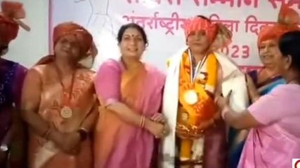 सागर: आयरन लेडी के खिताब से नवाजी गई भाजपा नेत्री,देखें VIDEO