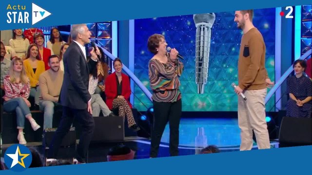 Je ne voulais pas le dire... : Nagui insistant avec une candidate de N'oubliez pas les paroles, tr