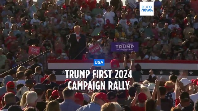 Trump holds first 2024 campaign rally in Waco, Texas